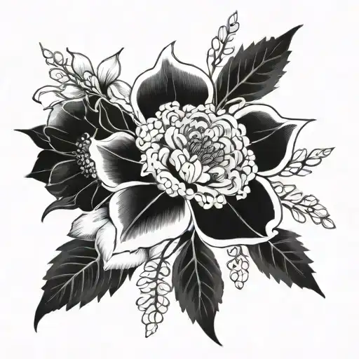 Blacked Out East Tx Wild Floral