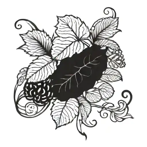 Curved Blackberry Vine