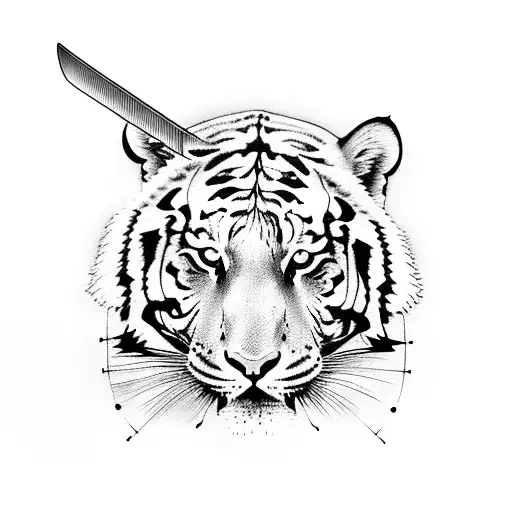 Tiger With Sword