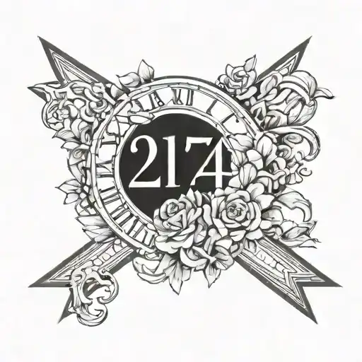 Create A Tattoo In Roman Numerals With The Birth Date 21 7 1944