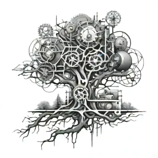 A Futuristic Mechanical Tree Design Inspired By Engineering Principles