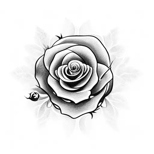 A Tattoo Of A Heart-shaped Rose Wreath With The Word 'Family' Written Across It