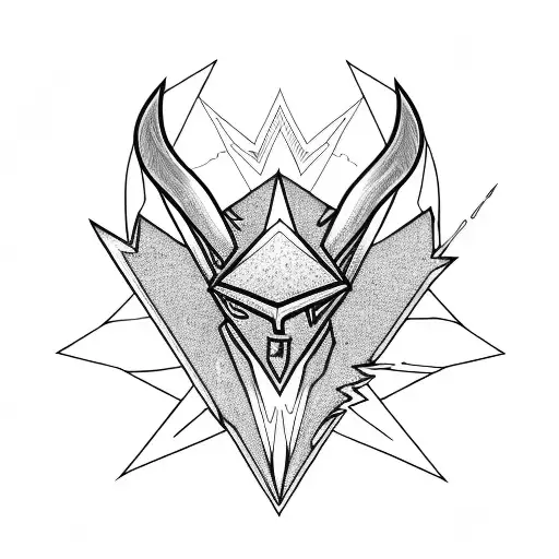 Lightning Bolt And Diamond