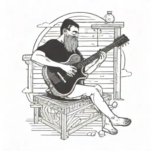 An Economist Playing Guitar In A Scandinavian Sauna