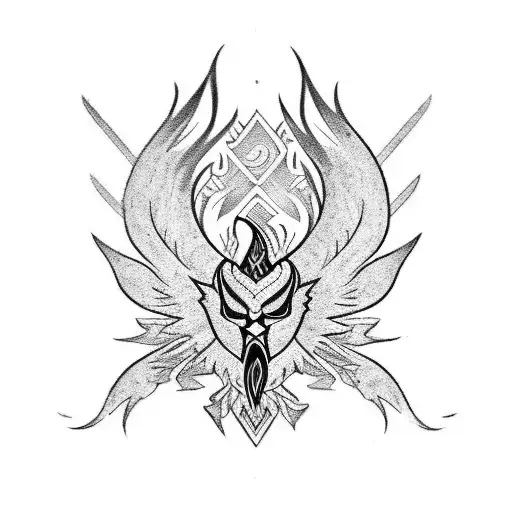 Combine Polynesian Tribal Elements With A Phoenix