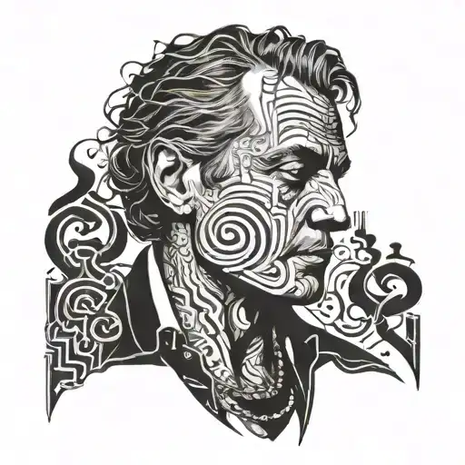 A Portrait Of Rod Wave With Subtle References To His Music Lyrics Incorporated Into The Design