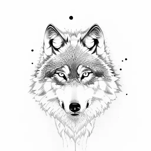 Wolf Fighthing With Samurai