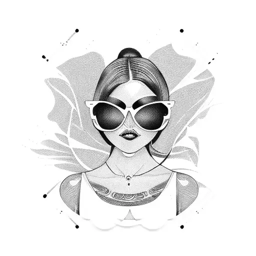 Pretty Bikini Girl With Sunglasses