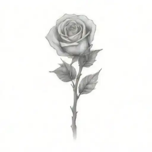 A Rose With Thorns But Without Hojas