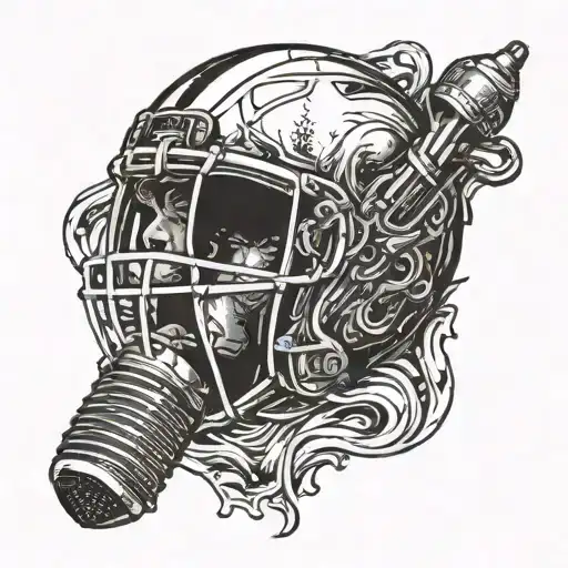 Combine A Football And A Microphone In A Unique And Artistic Design