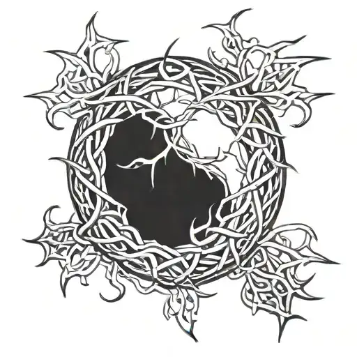 Crown Of Thorns Cross
