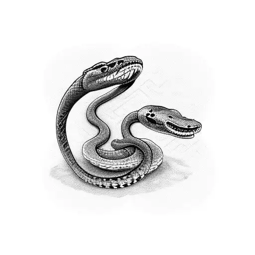 A Snake With A Usb Cable As It's Tounge