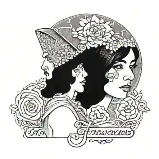 Draw Me The Meaning Of The Word Francisco And Maribel And The Dates 1972 And 1974