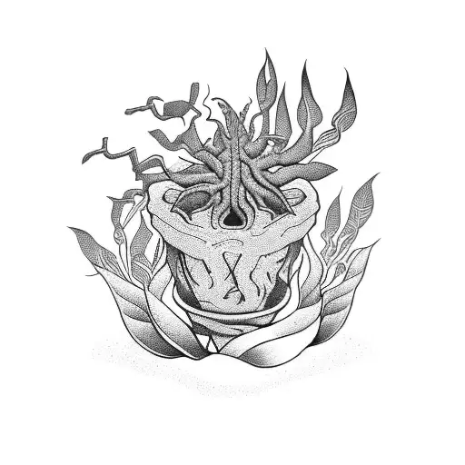 Plant With Terror Style