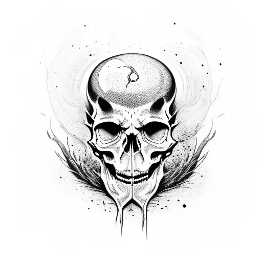 A Goblet Skull Overflowing With Dark And Haunting Dreams