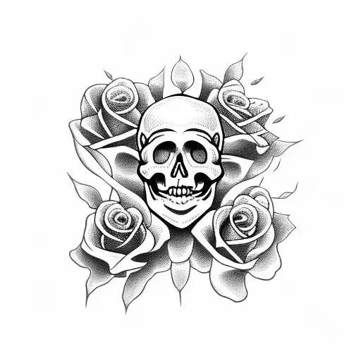 Skull And Roses