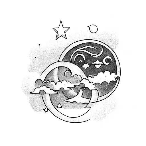 Love You To The Top Of The Sky With A Moon And Stars