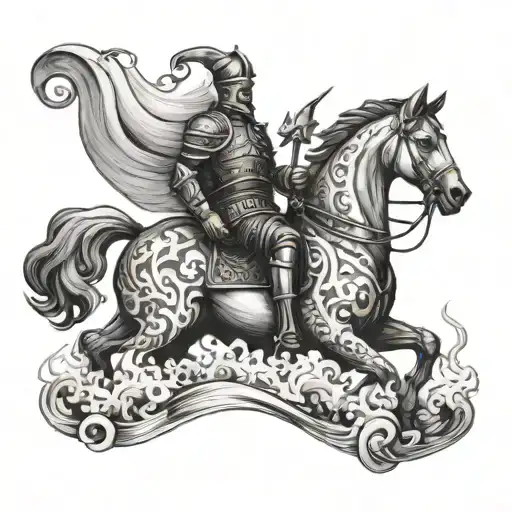 A Chess Knight Riding A Wave Of Commitment