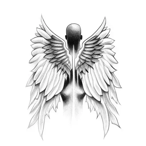 Angel Wings With Lighting