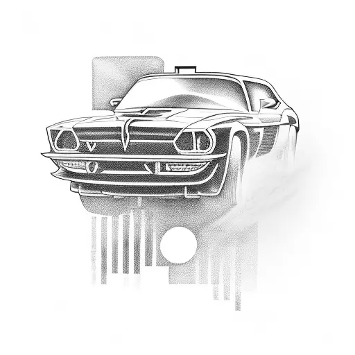 A Racing Car Speeding Through A Pixelated Video Game Track