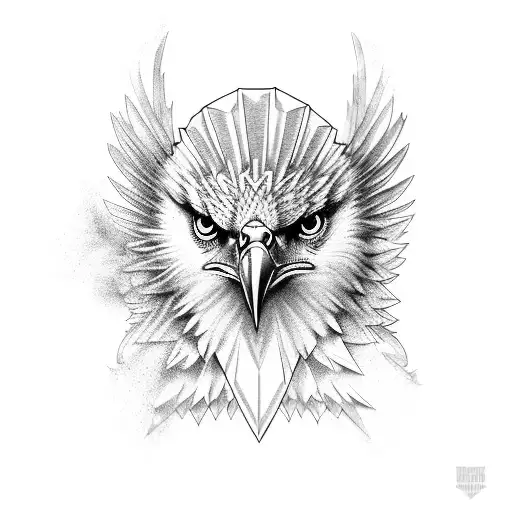 A Fierce Eagle Breaking Free From Chains