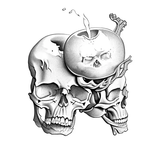 A Goblet And Skull Combination Overflowing With Dark And Haunting Dreams