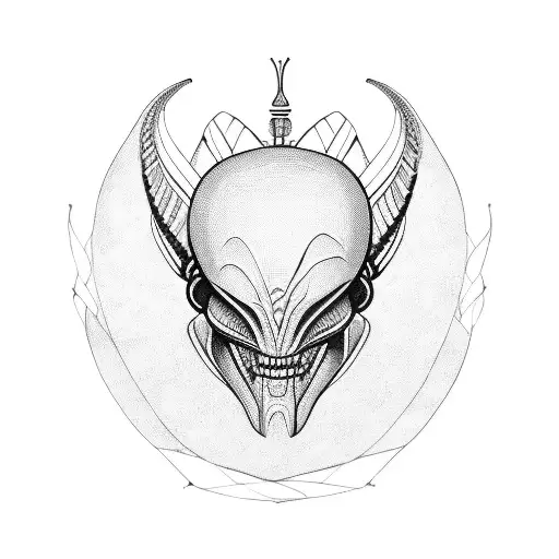 Alien Egyptian Sarcaophagus