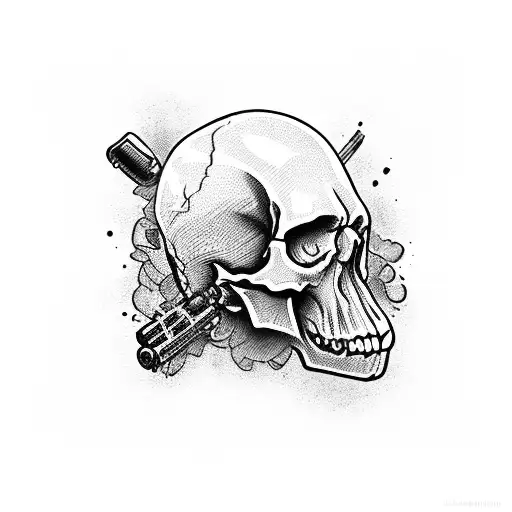 Skull And Gun