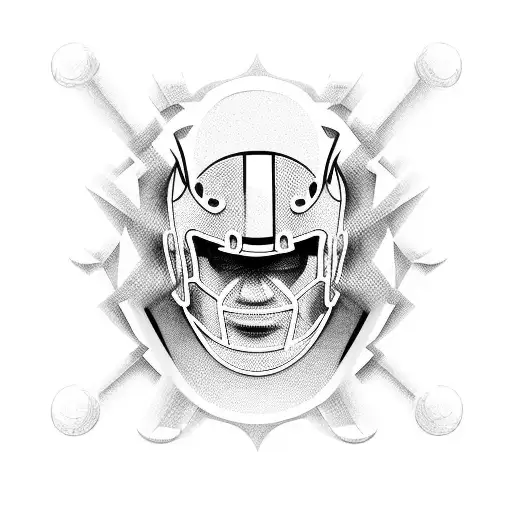 Incorporate Iconic Football And Wrestling Symbols In A Unique And Abstract Way