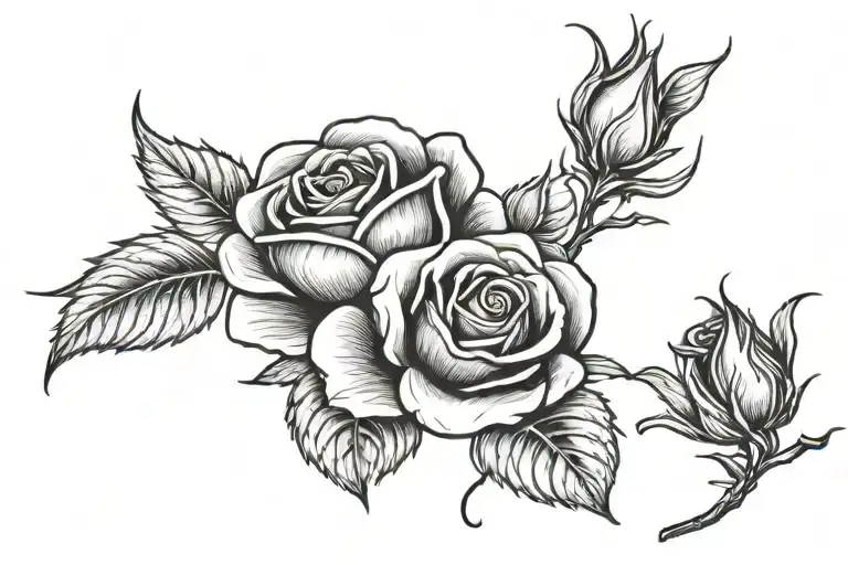 Rose Tattoo Design