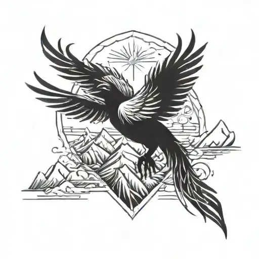 Phoenix Between The Mountains