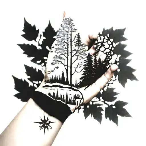 Forest Around Your Hand