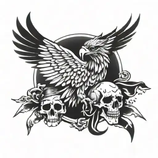 Eagle And Skull And Pirate