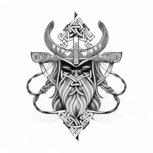 Nordic Viking Longboat Sleeve