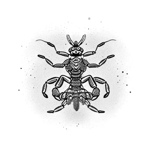 Dancer Leaping Above A Scorpion Constellation