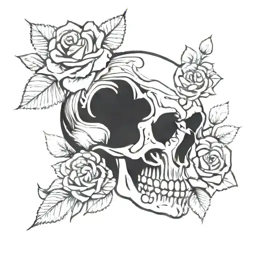 Skull And Roses