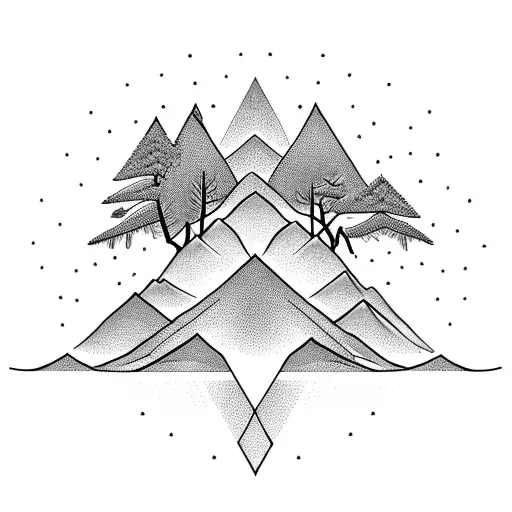 Mountain Birds Trees