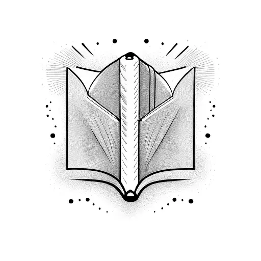 Cartoon Image Of An Open Book With 3 Big Gouge Marks All Across It