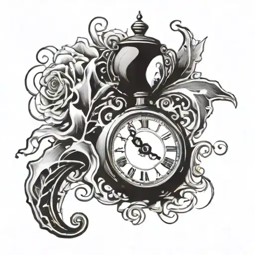 Treble Cleft With A Clock