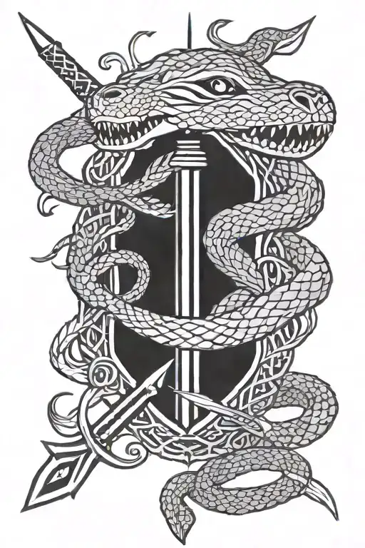 Snake And Sword