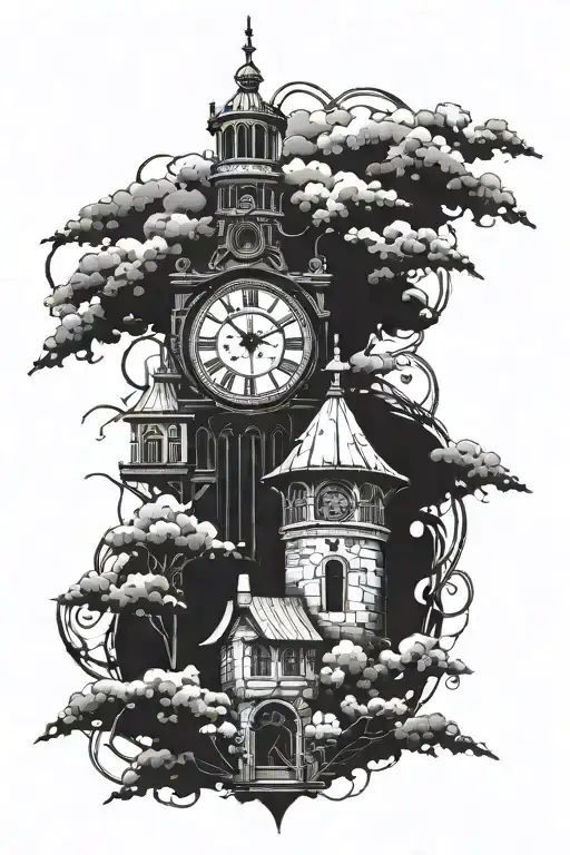 Clock Tower Surrounded