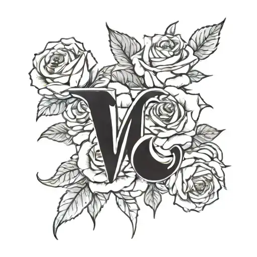 The Word Vidales With A Rose And Chinese Writing