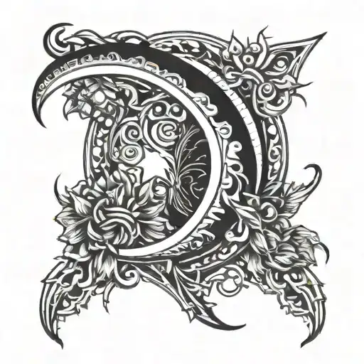 Sickle And Moon Gothic Style