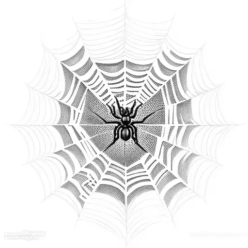Spider Web With Letters Aoc