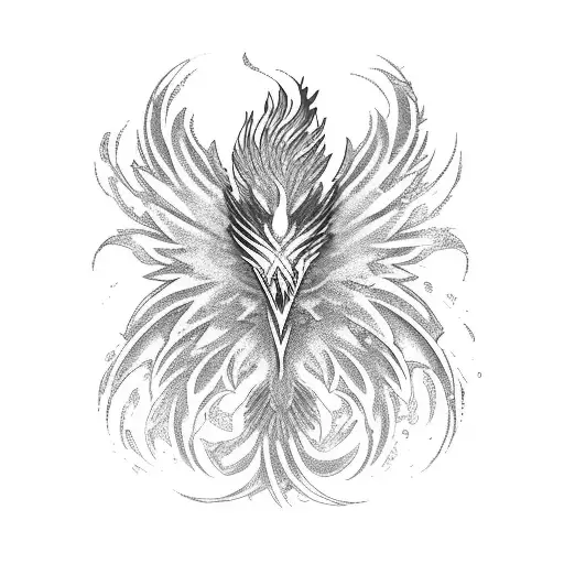 Masculine Phoenix With Time