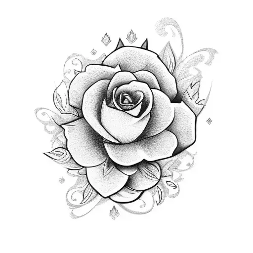 Floral Tattoo With Name 'Athira' On The Stem