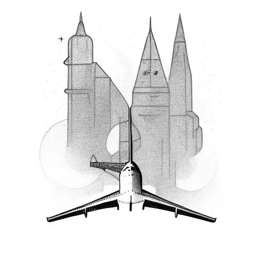 Airplane Flying Around World