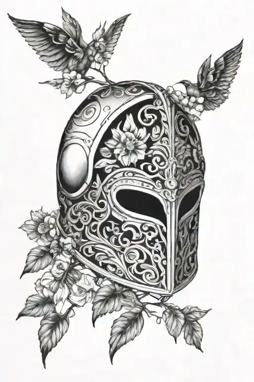 Lost Spartiat Helmet With Nature