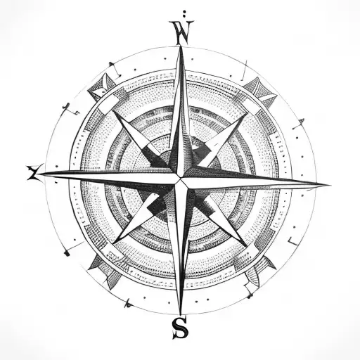 Compass With Anchor