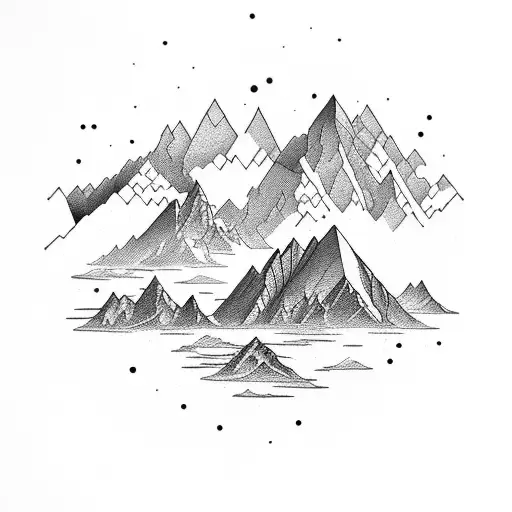 A Majestic Mountain Range With A Hidden Trail Leading To A Breathtaking View